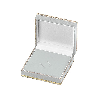 Leatherette Tie Clip Box with Matching Insert and White Window