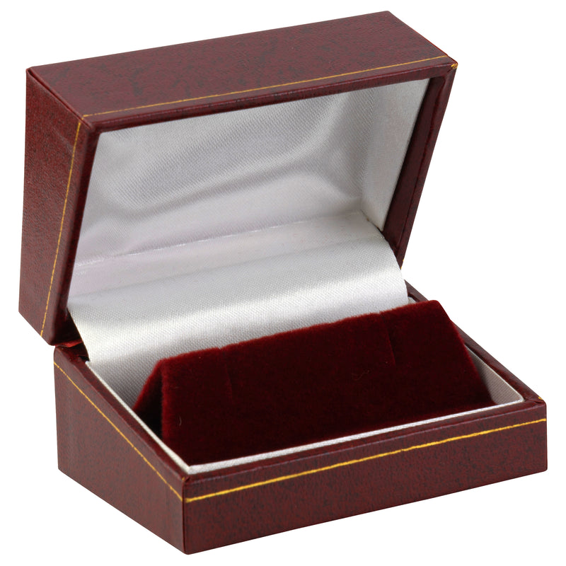 Paper Covered Large Cufflink Box with Gold Accent