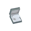 Lizard Skin Textured Leatherette French Clip Earring Box with White Interior