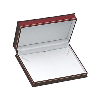 Lizard Skin Textured Leatherette Pearl Box with White Interior