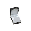 Lizard Skin Textured Leatherette Pendant or Earring Box with White Interior