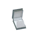 Lizard Skin Textured Leatherette Pendant or Earring Box with White Interior