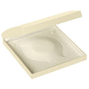 Paper Covered Large Set Box with Gold Accent and White Interior