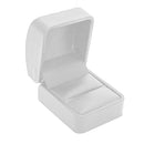 Leatherette Single Ring Box with Matching Interior and  Two Piece Packer