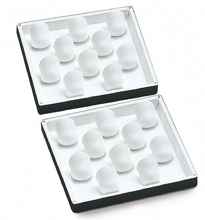 Double Tray with 20 Mens Ring Inserts