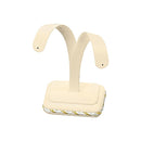 Leather Earring Display W- Rope Trimming