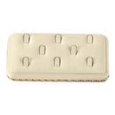 Leather Ring Display w- Rope Trimming