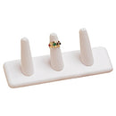 Leatherette 4 Finger Ring Display