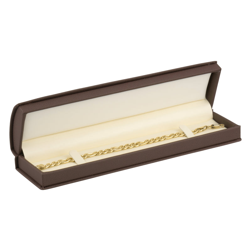 Leatherette Bracelet Box Leatherette Interior with Matching Ribboned Packer