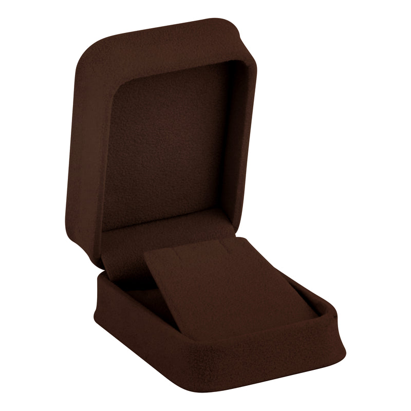 Suede Pendant Box with Matching Suede Interior