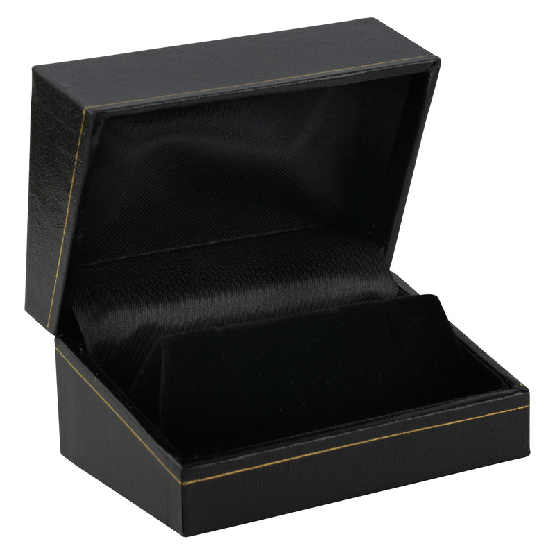 Paper Covered Large Cufflink Box with Gold Accent