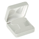 Leatherette French Clip Earring Box with Matching Leather-Feel Inserts