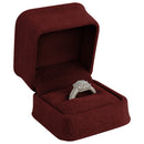 Suede Single Ring Box with Matching Suede Interior