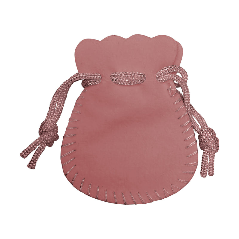 Round Suedine Pouch