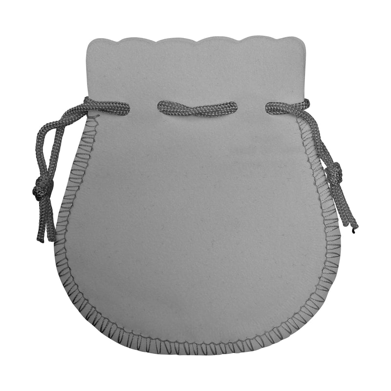 Round Suedine Pouch