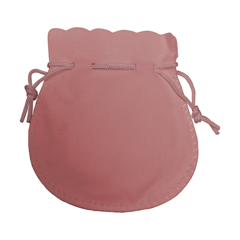 Round Suedine Pouch