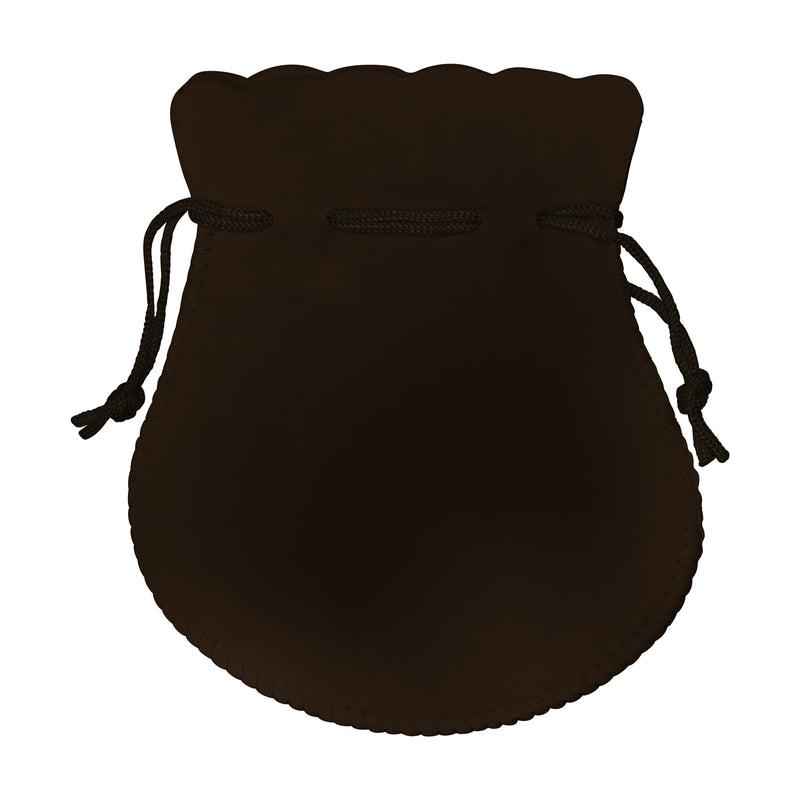 Round Suedine Pouch