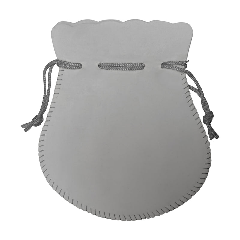 Round Suedine Pouch