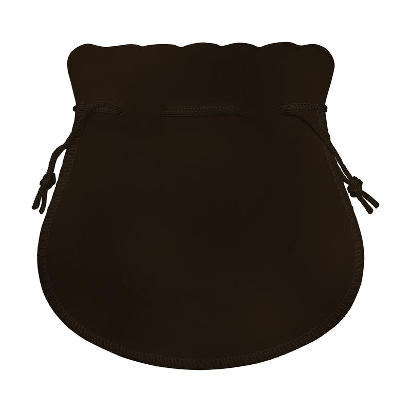 Round Suedine Pouch