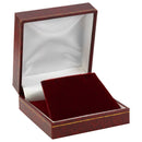 Paper Covered Clip Earring Box with Gold Accent