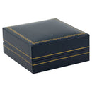 Paper Covered Clip Earring Box with Gold Accent