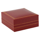 Paper Covered Hoop Earring Box with Gold Accent