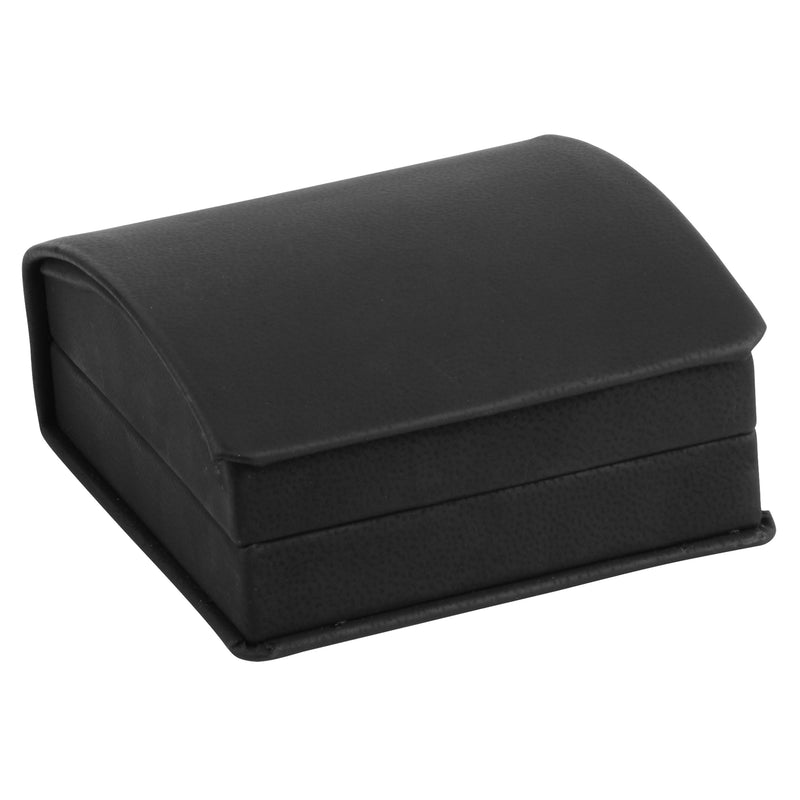 Leatherette Clip Earring Box Leatherette Interior with Matching Ribboned Packer