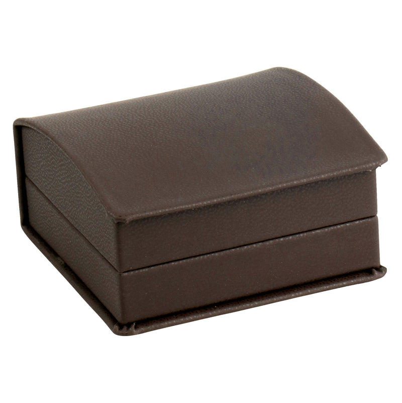 Leatherette Clip Earring Box Leatherette Interior with Matching Ribboned Packer