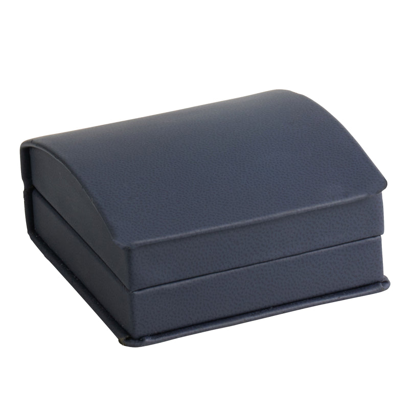 Leatherette Clip Earring Box Leatherette Interior with Matching Ribboned Packer