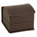 Leatherette Single Earring Box Leatherette Interior with Matching Ribboned Packer