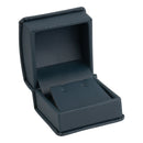 Leatherette Single Earring Box Leatherette Interior with Matching Ribboned Packer