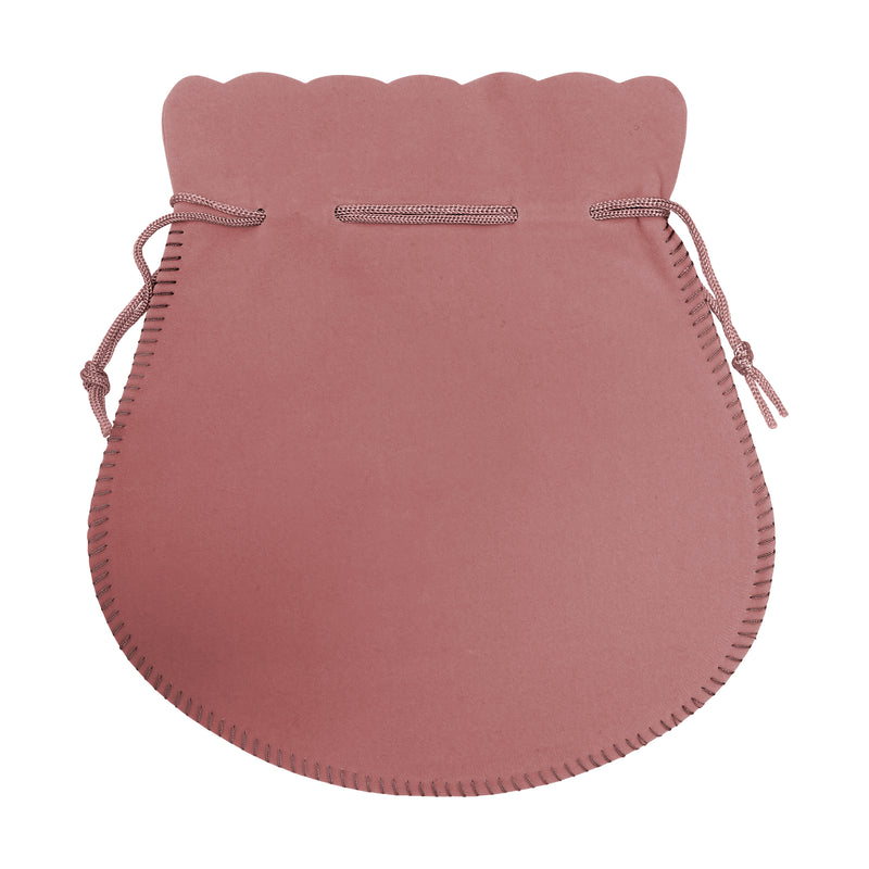 Round Suedine Pouch