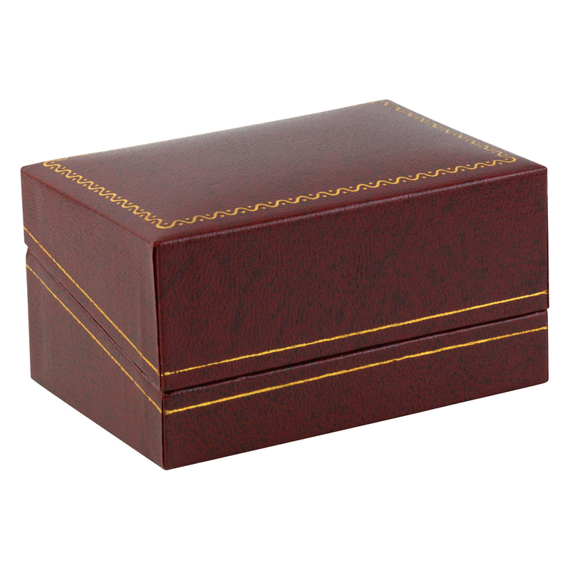 Paper Covered Large Cufflink Box with Gold Accent