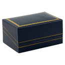 Paper Covered Large Cufflink Box with Gold Accent