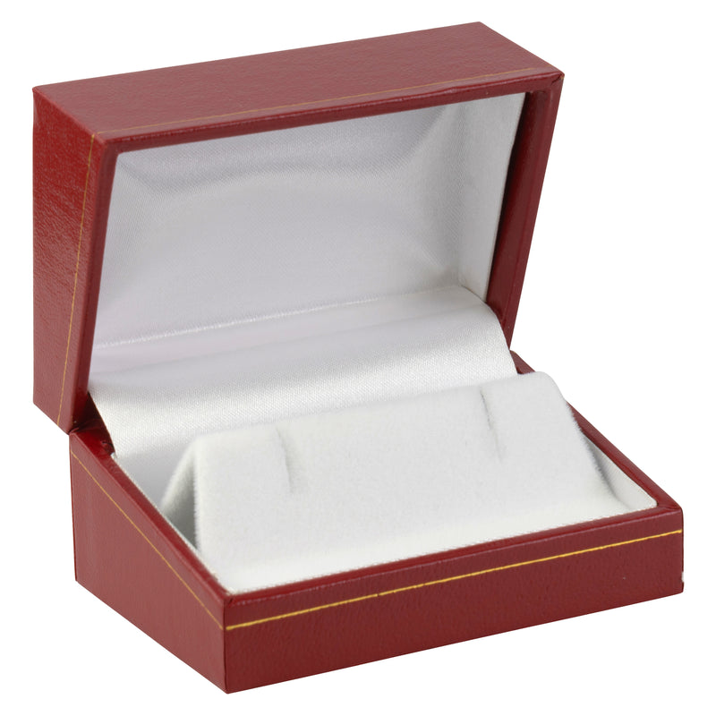 Paper Covered Large Cufflink Box with Gold Accent