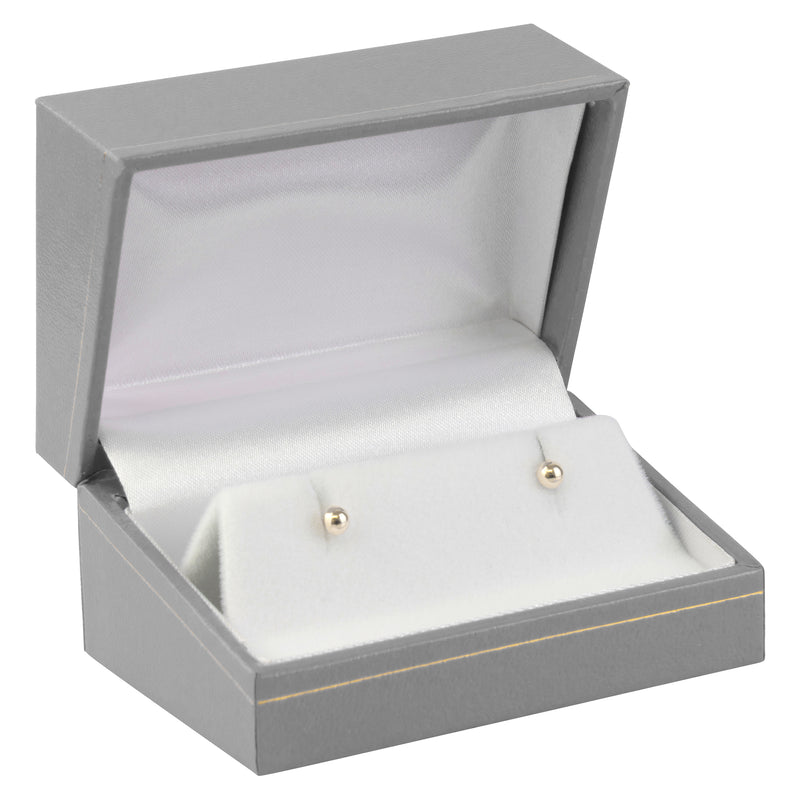 Paper Covered Large Cufflink Box with Gold Accent