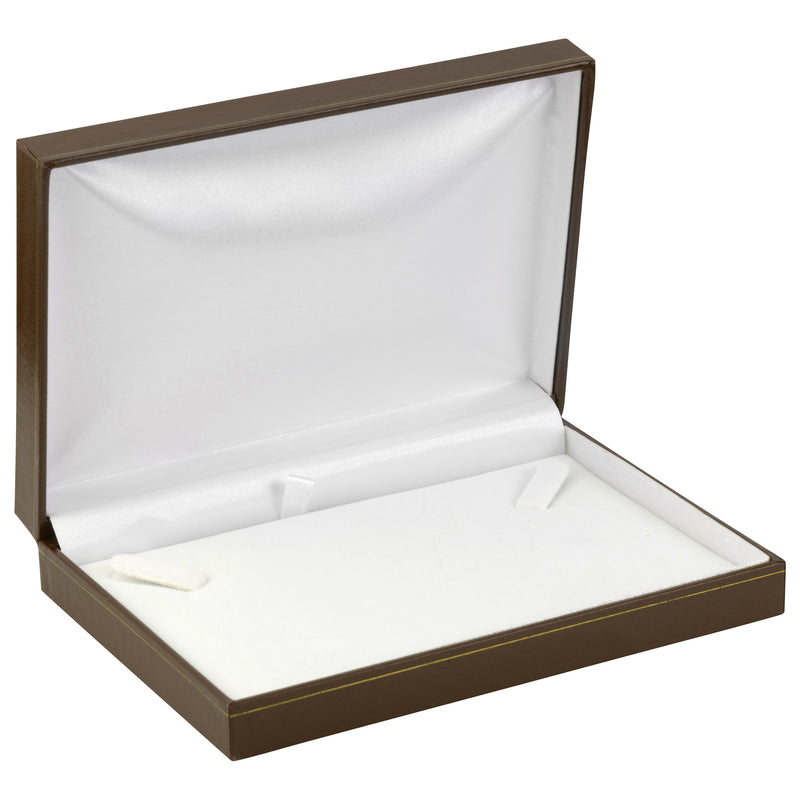 Paper Covered Pearl Box with Gold Accent