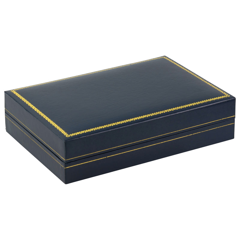 Paper Covered Pearl Box with Gold Accent