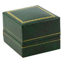 Paper Covered Clip Ring Box with Gold Accent