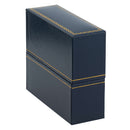 Paper Covered Standing Bangle Box with Gold Accent