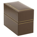 Paper Covered Standing Bangle Box with Gold Accent