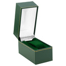 Paper Covered Standing Bangle Box with Gold Accent