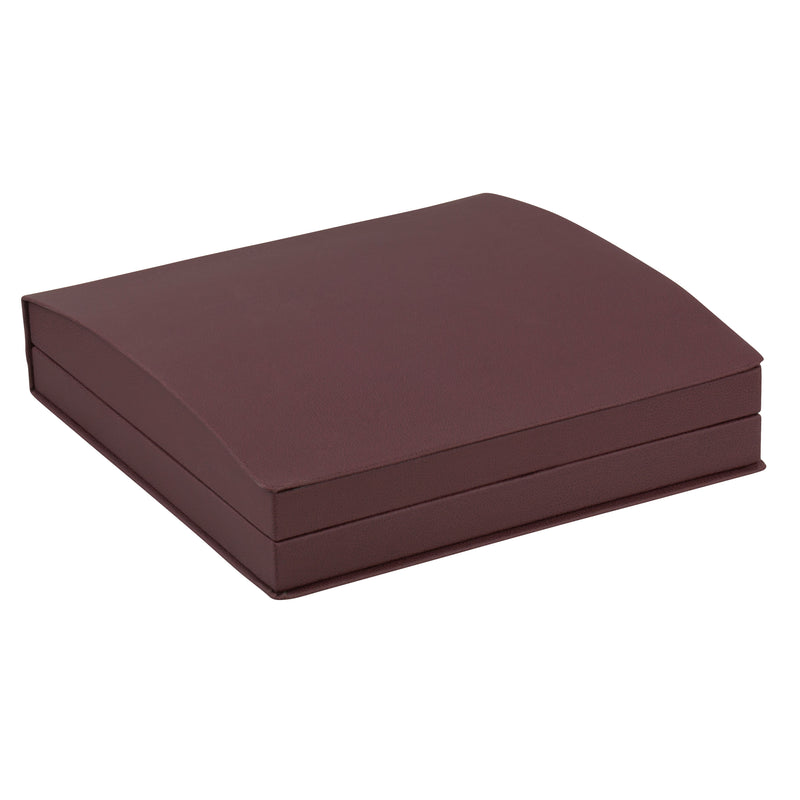 Leatherette Large Set Box Leatherette Interior with Matching Ribboned Packer