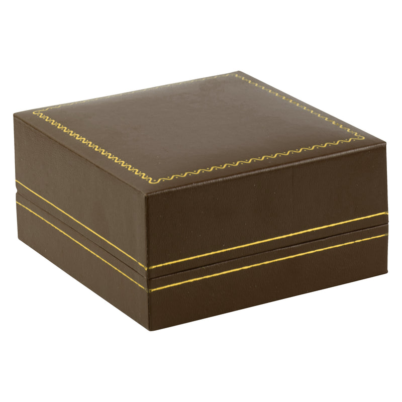 Paper Covered Bangle Box with Gold Accent