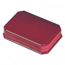 Paper Covered Small Pearl Box with Wooden Caps on The Lid And Base, Velour Inserts and Satin Inner Lids