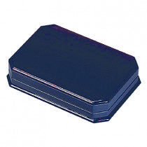 Paper Covered Small Pearl Box with Wooden Caps on The Lid And Base, Velour Inserts and Satin Inner Lids