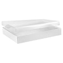White Cotton Filled Cardboard Boxes - 3 1-2" x 3 1-2" x 2"