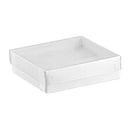 White Cotton Filled Cardboard Boxes - 3 1-2" x 3 1-2" x 2"
