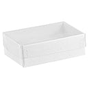 White Cotton Filled Cardboard Boxes - 3 1-2" x 3 1-2" x 2"