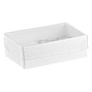 White Cotton Filled Cardboard Boxes - 3 1-2" x 3 1-2" x 2"